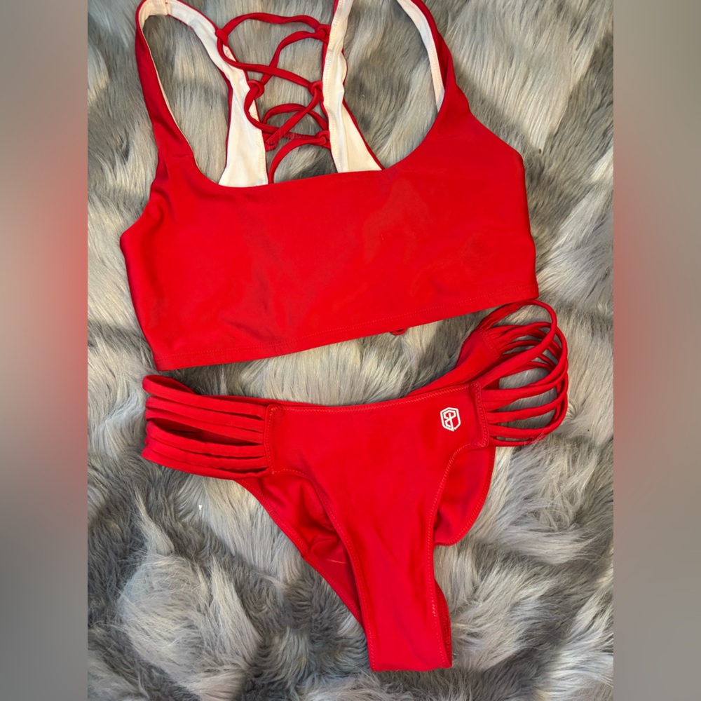 Born Primitive Vibrant Red Bikini Top